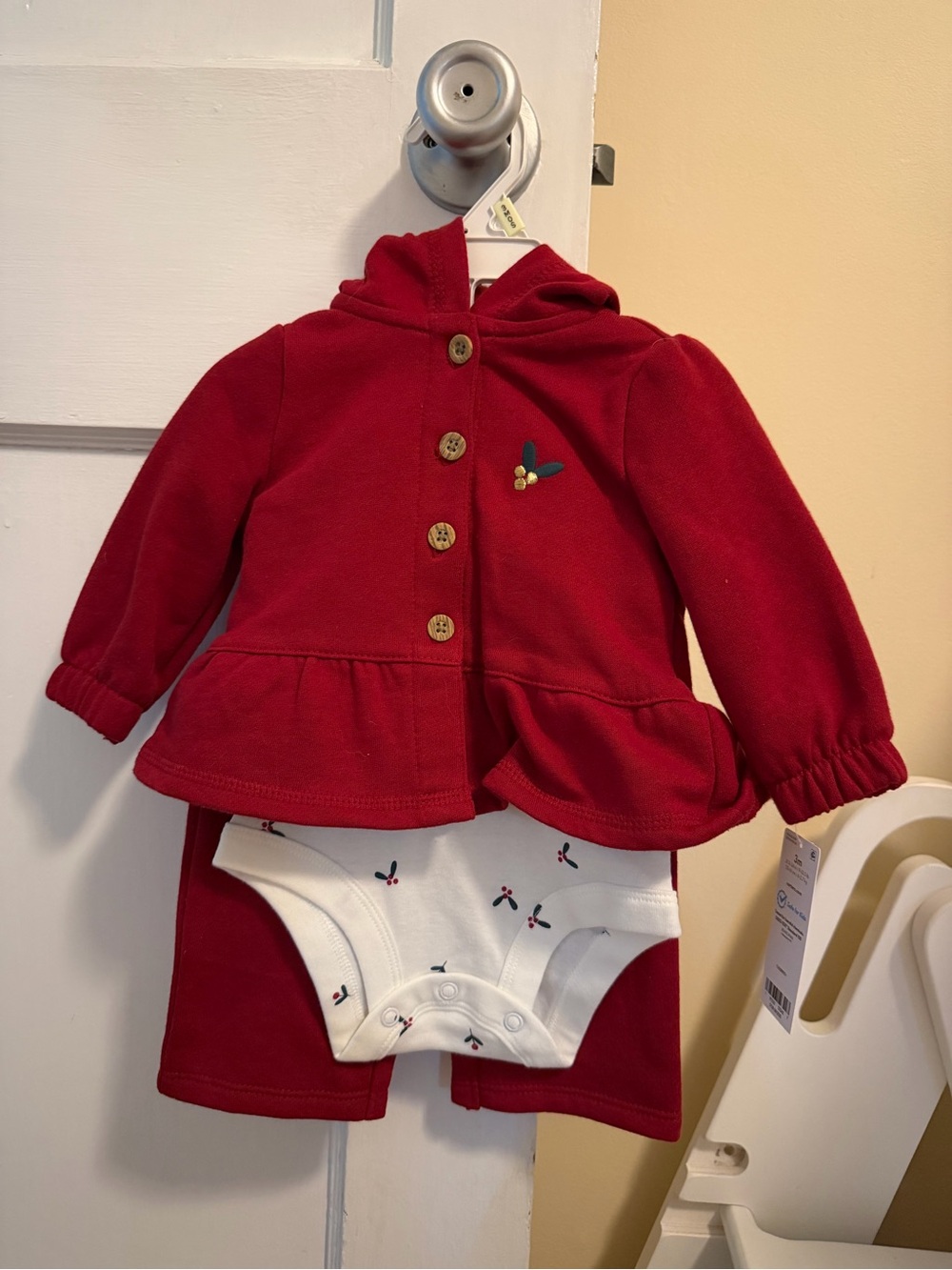 Baby girl, three-piece holiday outfit - NWT